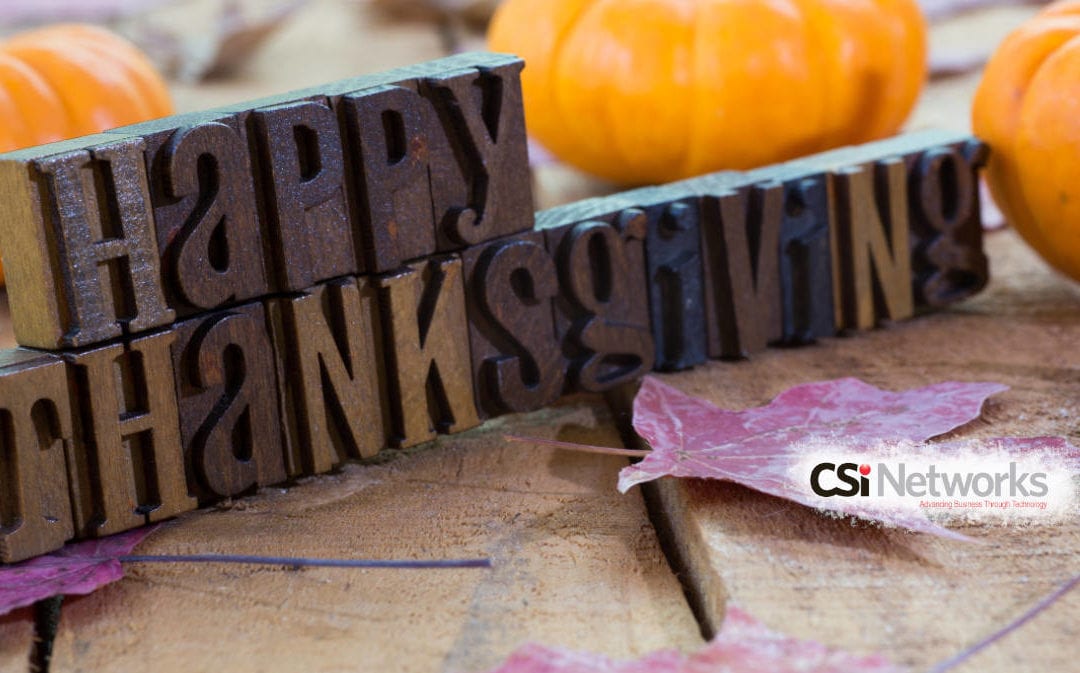 Happy Thanksgiving from CSi Networks